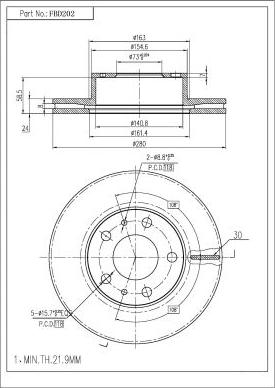 FI.BA FBD202 - Discofreno autozon.pro