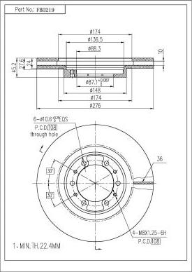 FI.BA FBD219 - Discofreno autozon.pro