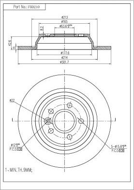 FI.BA FBD210 - Discofreno autozon.pro