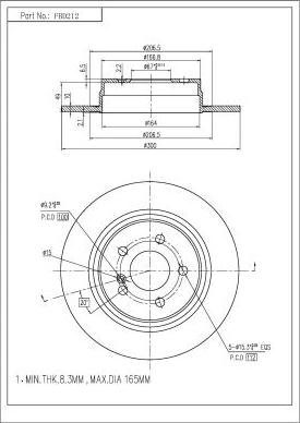 FI.BA FBD212 - Discofreno autozon.pro