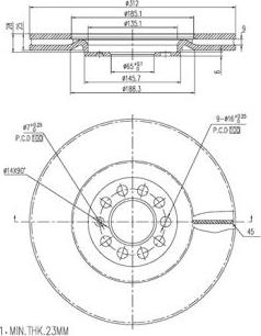 FI.BA FBD283 - Discofreno autozon.pro