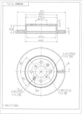 FI.BA FBD239 - Discofreno autozon.pro