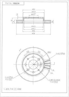 FI.BA FBD238 - Discofreno autozon.pro