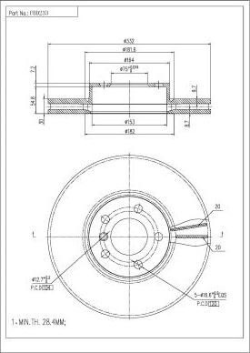 FI.BA FBD233 - Discofreno autozon.pro