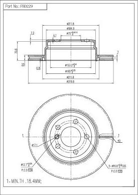 FI.BA FBD229 - Discofreno autozon.pro