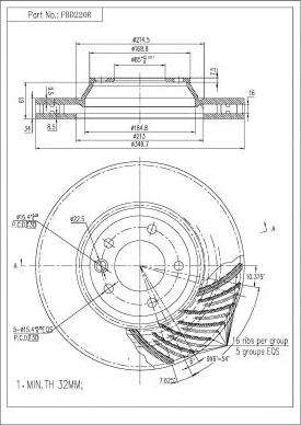 FI.BA FBD220R - Discofreno autozon.pro