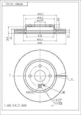 FI.BA FBD228 - Discofreno autozon.pro