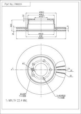 FI.BA FBD223 - Discofreno autozon.pro