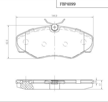 FI.BA FBP4099 - Kit pastiglie freno, Freno a disco autozon.pro