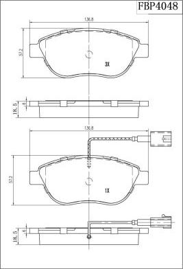 FI.BA FBP4048 - Kit pastiglie freno, Freno a disco autozon.pro