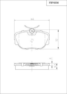 FI.BA FBP4056 - Kit pastiglie freno, Freno a disco autozon.pro