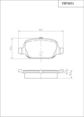 FI.BA FBP4051 - Kit pastiglie freno, Freno a disco autozon.pro