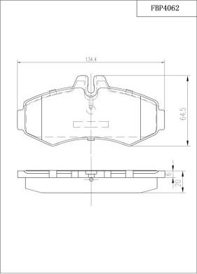 FI.BA FBP4062 - Kit pastiglie freno, Freno a disco autozon.pro