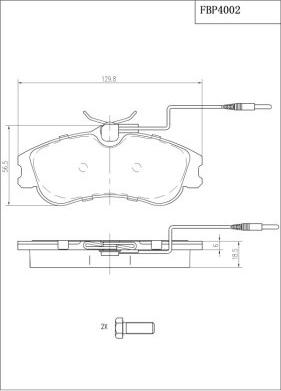 FI.BA FBP4002 - Kit pastiglie freno, Freno a disco autozon.pro