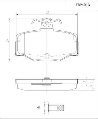 FI.BA FBP4013 - Kit pastiglie freno, Freno a disco autozon.pro