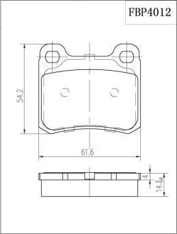 FI.BA FBP4012 - Kit pastiglie freno, Freno a disco autozon.pro