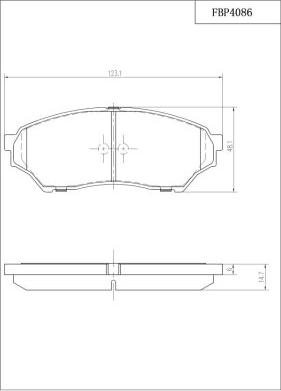 FI.BA FBP4086 - Kit pastiglie freno, Freno a disco autozon.pro