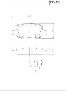 FI.BA FBP4039 - Kit pastiglie freno, Freno a disco autozon.pro