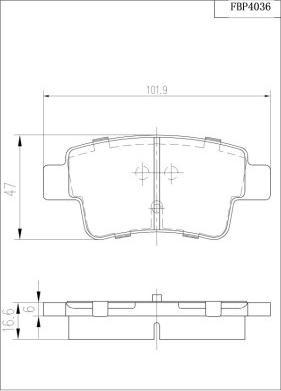 FI.BA FBP4036 - Kit pastiglie freno, Freno a disco autozon.pro