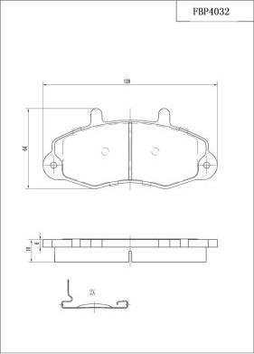 FI.BA FBP4032 - Kit pastiglie freno, Freno a disco autozon.pro