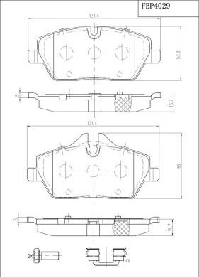 FI.BA FBP4029 - Kit pastiglie freno, Freno a disco autozon.pro