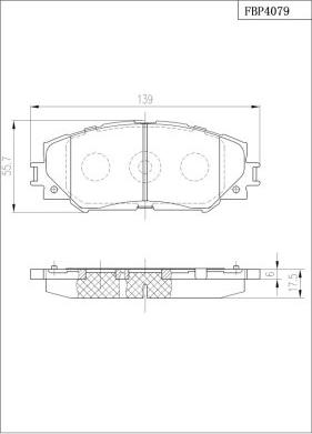 FI.BA FBP4079 - Kit pastiglie freno, Freno a disco autozon.pro