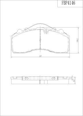 FI.BA FBP4146 - Kit pastiglie freno, Freno a disco autozon.pro