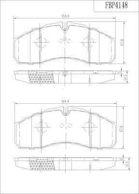 FI.BA FBP4148 - Kit pastiglie freno, Freno a disco autozon.pro