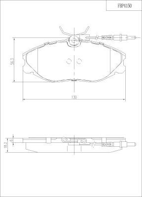 FI.BA FBP4150 - Kit pastiglie freno, Freno a disco autozon.pro