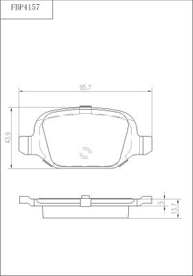 FI.BA FBP4157 - Kit pastiglie freno, Freno a disco autozon.pro