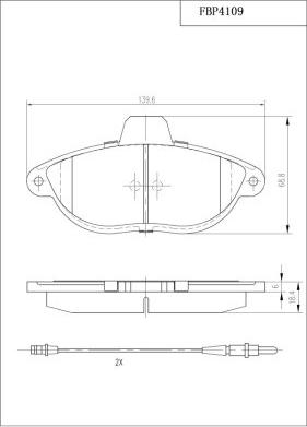 FI.BA FBP4109 - Kit pastiglie freno, Freno a disco autozon.pro