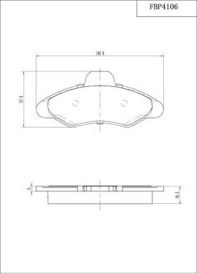 FI.BA FBP4106 - Kit pastiglie freno, Freno a disco autozon.pro