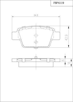 FI.BA FBP4119 - Kit pastiglie freno, Freno a disco autozon.pro