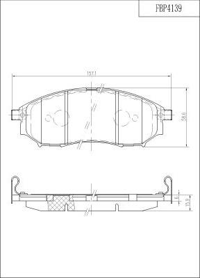 FI.BA FBP4139 - Kit pastiglie freno, Freno a disco autozon.pro