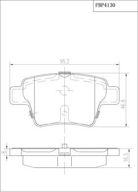 FI.BA FBP4130 - Kit pastiglie freno, Freno a disco autozon.pro