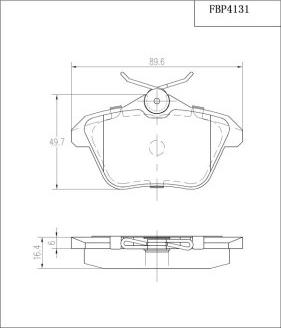 FI.BA FBP4131 - Kit pastiglie freno, Freno a disco autozon.pro