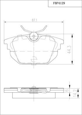 FI.BA FBP4129 - Kit pastiglie freno, Freno a disco autozon.pro