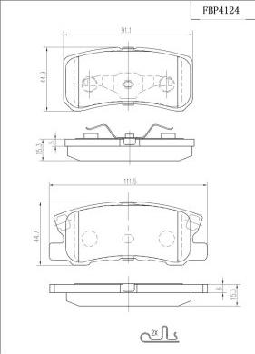 FI.BA FBP4124 - Kit pastiglie freno, Freno a disco autozon.pro