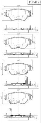 FI.BA FBP4121 - Kit pastiglie freno, Freno a disco autozon.pro