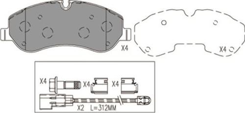 FI.BA FBP4178 - Kit pastiglie freno, Freno a disco autozon.pro