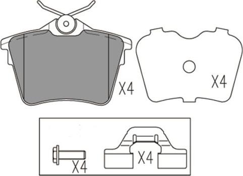 FI.BA FBP4172 - Kit pastiglie freno, Freno a disco autozon.pro