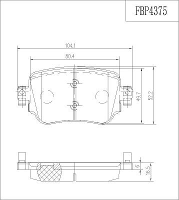 FI.BA FBP4375 - Kit pastiglie freno, Freno a disco autozon.pro