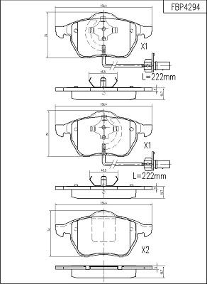 FI.BA FBP4294 - Kit pastiglie freno, Freno a disco autozon.pro