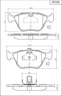 FI.BA FBP4296 - Kit pastiglie freno, Freno a disco autozon.pro