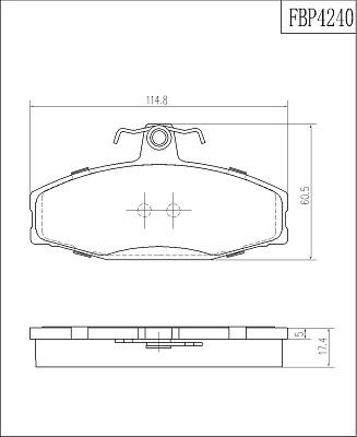 FI.BA FBP4240 - Kit pastiglie freno, Freno a disco autozon.pro