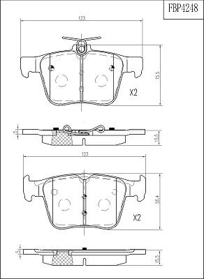 FI.BA FBP4248 - Kit pastiglie freno, Freno a disco autozon.pro