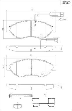 FI.BA FBP4255 - Kit pastiglie freno, Freno a disco autozon.pro