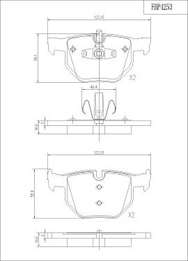 FI.BA FBP4253 - Kit pastiglie freno, Freno a disco autozon.pro