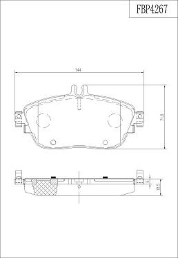 FI.BA FBP4267 - Kit pastiglie freno, Freno a disco autozon.pro