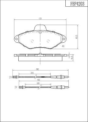 FI.BA FBP4203 - Kit pastiglie freno, Freno a disco autozon.pro